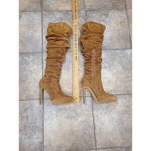 Free People x Jeffrey Campbell ibiza over the kneee Felicity Slouch Boots 9